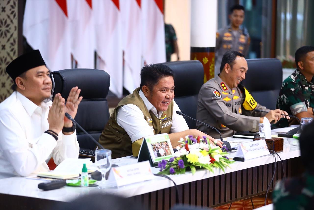 Gubernur Herman Deru Pimpin Rakor Lintas Sektoral Kesiapan Idulfitri 1447 H, Pastikan Mudik Aman dan Pelayanan Maksimal bagi Pemudik