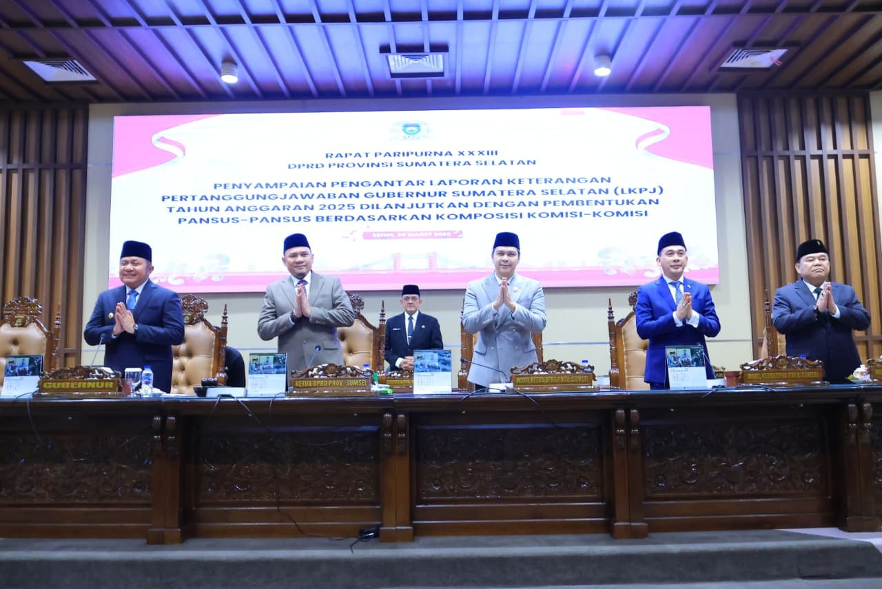 Sampaikan LKPJ 2025, Gubernur Herman Deru Tekankan Tantangan dan Program Strategis Pembangunan Sumsel ke Depan