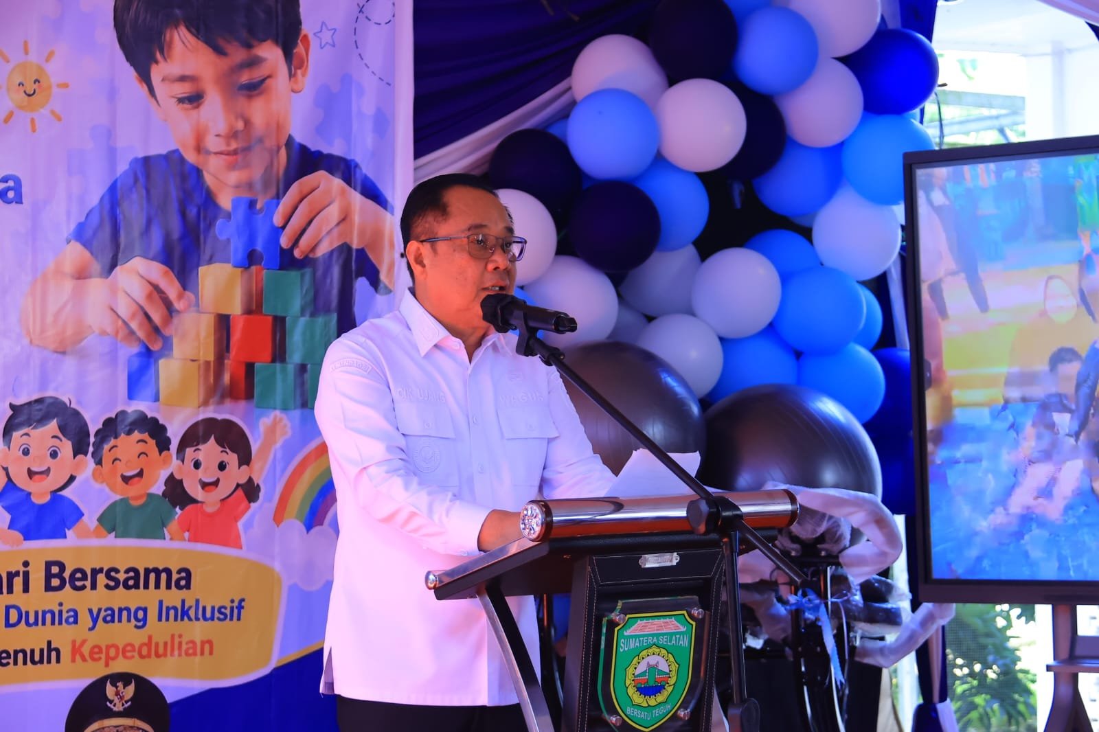 Wagub Sumsel Cik Ujang Dorong Kepedulian dan Pembangunan Inklusif bagi Anak Berkebutuhan Khusus