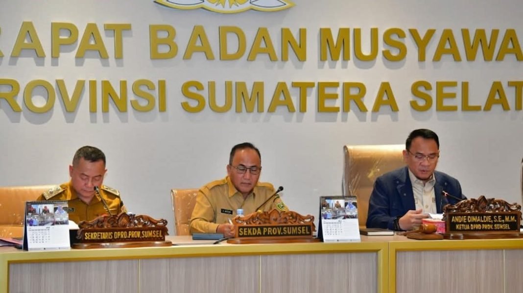 Tetapkan Agenda Kerja, Ketua DPRD Sumsel Andie Dinialdie Pimpin Rapat Banmus