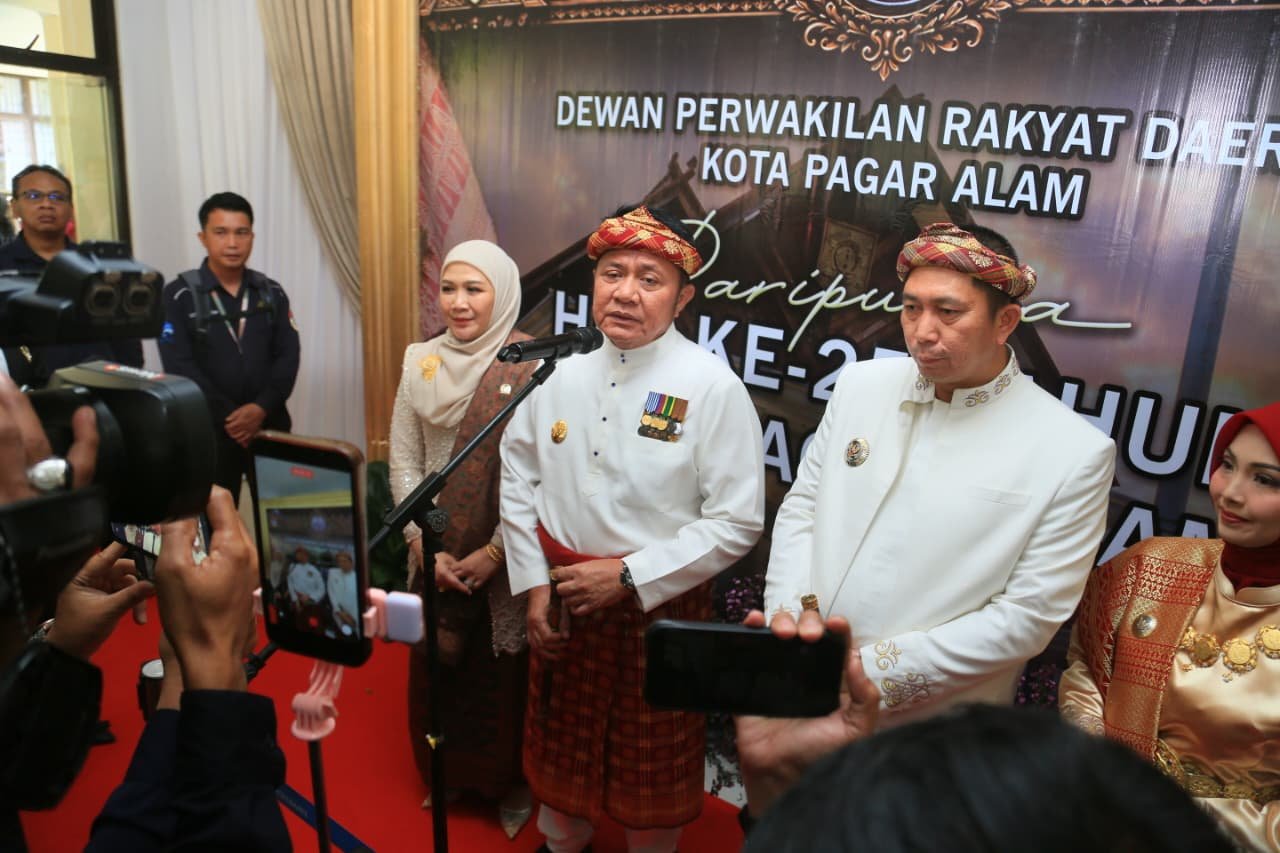 HUT Ke-25 Kota Pagaralam, Gubernur Herman Deru Ajak Daerah Tangguh Hadapi Perubahan Sistem Keuangan