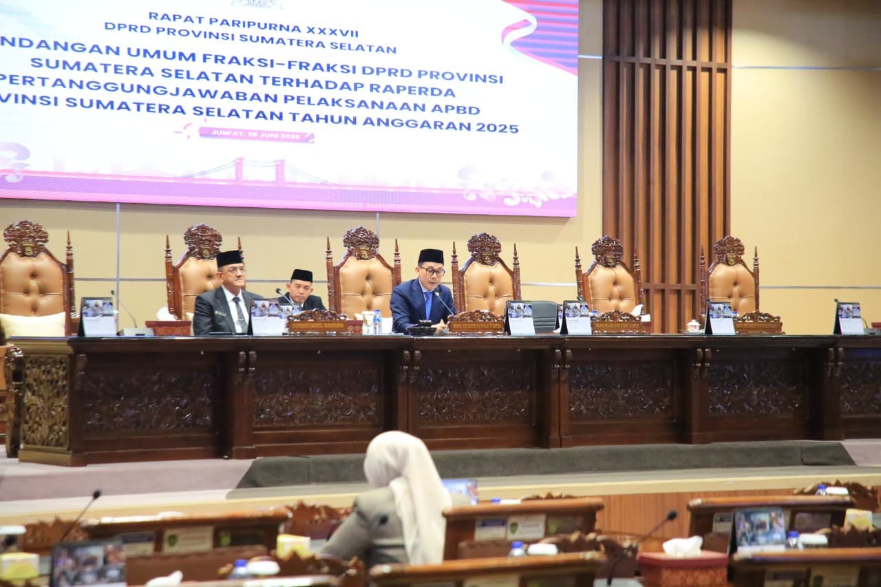 Fraksi DPRD Sumsel Apresiasi Kinerja Gubernur Herman Deru dalam Pengelolaan APBD 2025