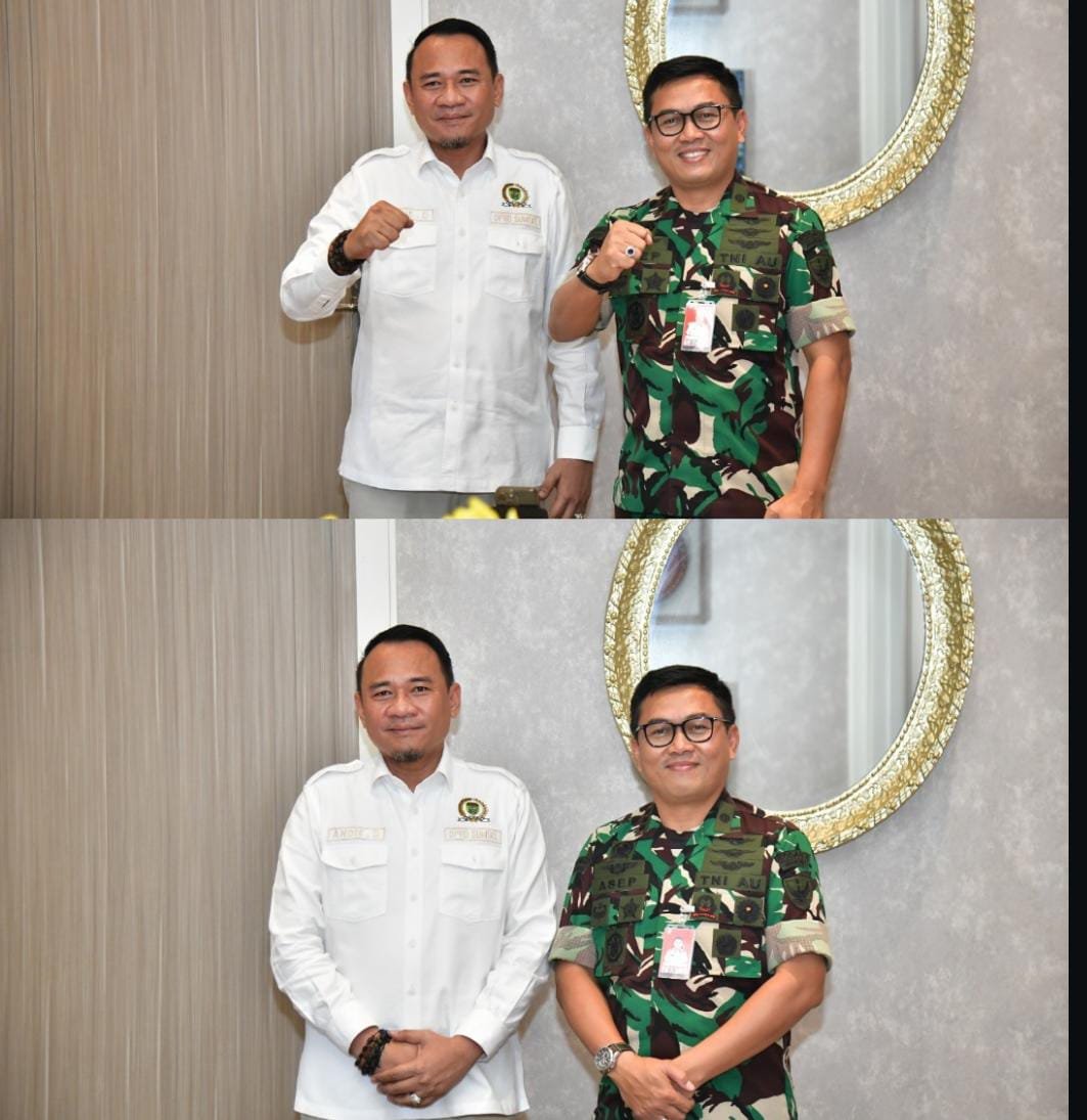 Perkuat Sinergi Pertahanan & Kebencanaan, Ketua DPRD Sumsel Terima Audiensi Danlanud Sri Mulyono Herlambang yang Baru