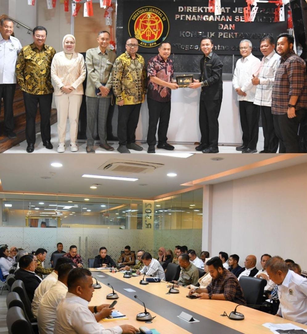 Komisi I DPRD Provinsi Sumatera Selatan Lakukan Kunjungan Kerja ke Kementerian ATR/BPN RI, Bahas Penanganan Sengketa dan Konflik Pertanahan